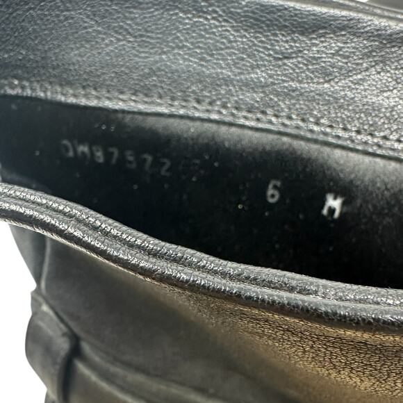 Stuart Weitzman Ranch Dressing Boots Moto Buckle Leather Black Size US 6 - Picture 13 of 13